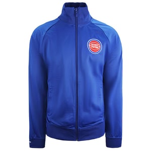 Mitchell & Ness Detroit Pistons blå träningsjacka för herrar