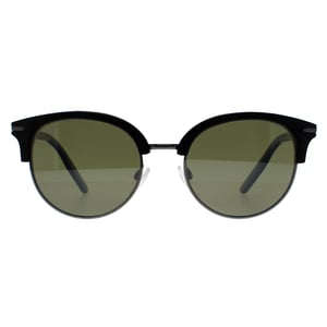 Serengeti Round Womens Shiny Dark Gunmetal Black Mineral Polarized 555nm Green Lela