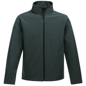 Regatta Standout Mens Ablaze Printable Softshell Jacket (Dark Spruce/Black)