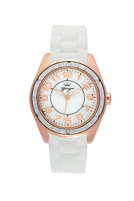 Yonger and Bresson: Rose Gold Bezel with White Watch