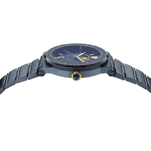 Versace Greca Logo Moonphase Women's Blue Watch VE7G00423