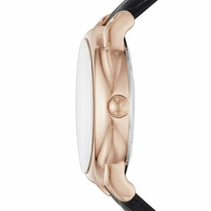 Emporio Armani AR60007 Automatisch Zwart Leer Herenhorloge