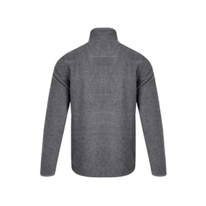 Weird Fish Mens Errill Textured Eco Friendly Quarter Zip Fleece Top (Frost Grey)