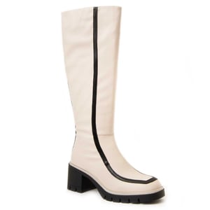 Montevita Heel Boot Linne In White