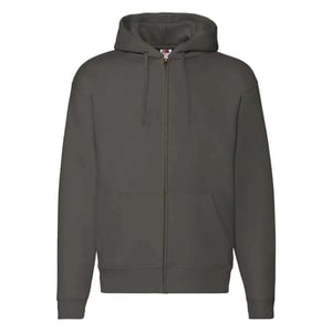 Fruit of the Loom Unisex Adult Premium Full Zip Hoodie (Houtskool)