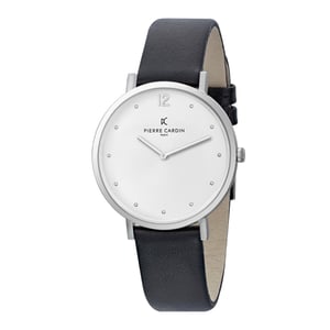 Pierre Cardin Belleville Simplicity dameshorloge Zwart CBV.1007