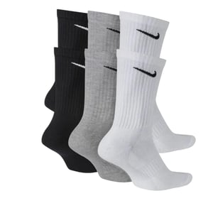 Nike Unisex Everyday Cushion Crew Training Socks (6 Pairs)