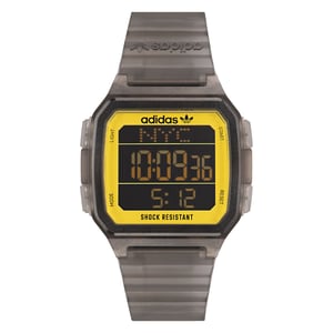 Adidas Originals Digital One GMT Unisex Grijze Horloge AOST22554