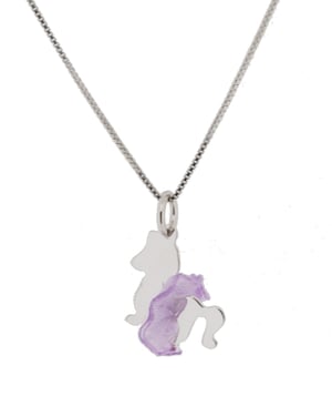 Orphelia 'Celinia' Kinderen 925 Sterling Zilveren Set: Ketting-Hanger + Oorbellen - Zilver SET-7134