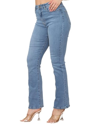 Enzo | Womens Bootcut Jeans - Light Blue