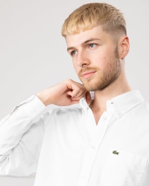 Lacoste Mens Casual Long Sleeve Woven Shirt