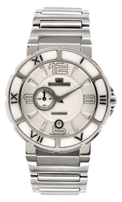 Yonger Silver Stainless Steel Band Watch