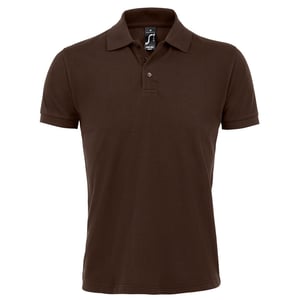 SOLS Heren Prime Pique Poloshirt met korte mouwen (Chocolade)