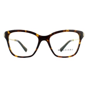 Bvlgari Square Dark Havana Womens  Glasses Frames