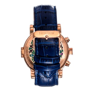 Heritor Automatisch Legacy horloge met leren bandje met dag/datum