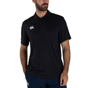 Canterbury Mens Club Dry Polo Shirt (Black)