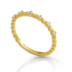 Orphelia 'Signature' Damesring van 925 Sterling Zilver - Goud ZR-7535/G