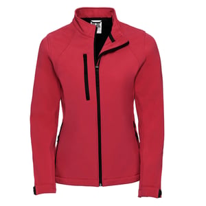 Russell Dames/dames Soft Shell-jas (Klassiek rood)