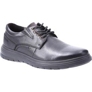 Hush Puppies Mens Triton Leather Casual Shoes (Black)