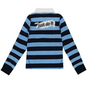 Nike Girls Just Do It Long Sleeve Shirt Stripe Top 490384 420