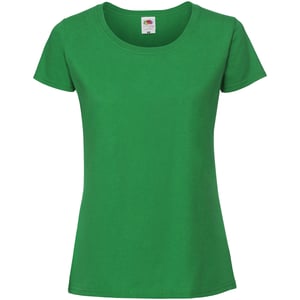 Fruit Of The Loom Vrouwen / Dames Fit Ringgesponnen Premium Tshirt (Kelly Groen)