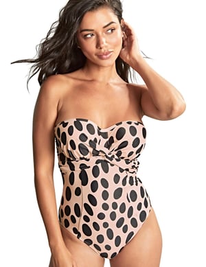 Panache Amalfi Twist Bandeau Swimsuit
