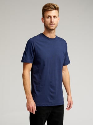 Biologisch Basic T-Shirt - Marineblauw
