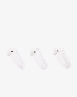 Lacoste Mens 3-Pack Trainers Socks
