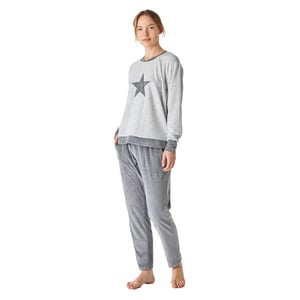 Vinterpyjamas långärmad sammet JJBEP1700 dam