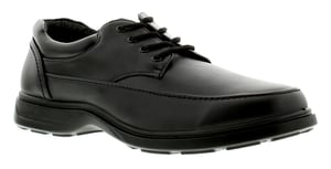 New Mens Black Lace Up Comfort Fit Casual Shoes - Wider Fitting