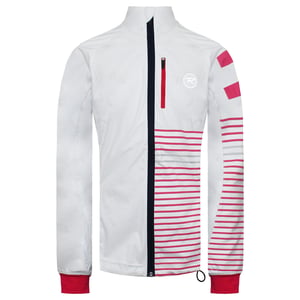 Rossignol lange mouwen Zip Up wit/rood Softshell jas voor dames RLFWJ22 100