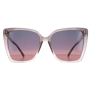 Jimmy Choo Cat Eye Womens Nude Glitter Grey Fuchsia LESSIE/S