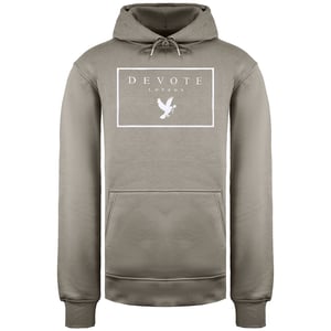 Devote London Dove Heren Nude/Wit Hoodie