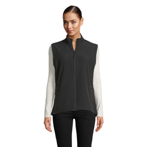 SOLS Dames/Dames Race Softshell Bodywarmer (Zwart)