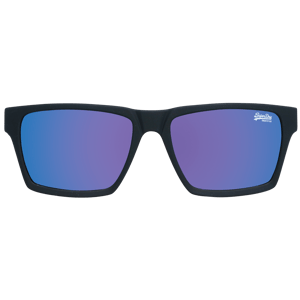 Superdry Rectangle Unisex Rubberised Black Blue Gradient Polarized Disruptive SDS