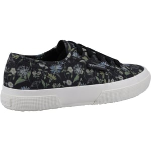 Superga 2750 Floral Print Cotton Damestrainers Donkergrijs/Bloemenprint