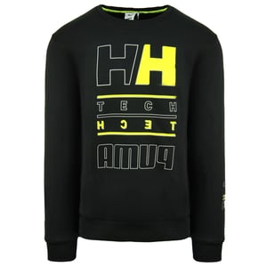 Puma x Helly Hansen Long Sleeve Crew Neck Black Men Graphic Sweatshirt 598284 01