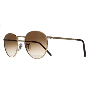 Ray-Ban Rond Unisex Goud Bruin Kleurverloop RB3637 Nieuw Rond
