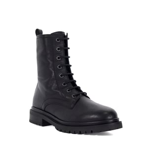 Dune Ladies Prestonne - Leather Cleated Sole Biker Boots