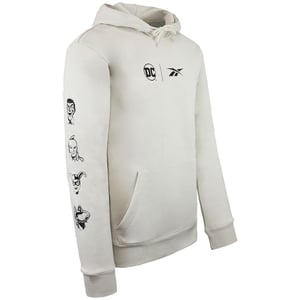 Reebok x DC Logo Off White Hoodie för herrar