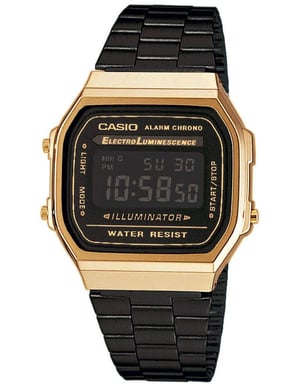 Casio Casio Retro Unisex's Black Watch A168WEGB-1BEF