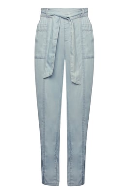 Chambray Relaxed Taper Trousers