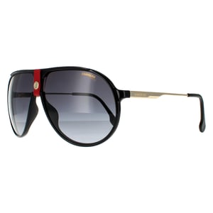 Carrera Aviator Mens Gold Red and Black Grey Gradient  Sunglasses