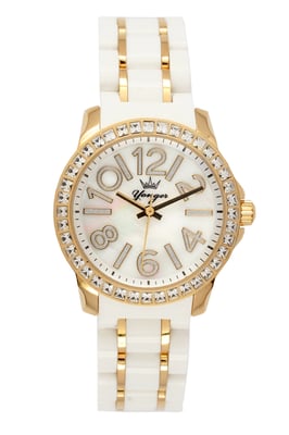 Yonger and Bresson Yellow Gold White Dial Watch
