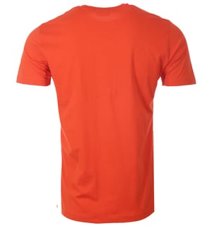 Diesel Power Station-logo Pittig oranje T-shirt