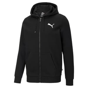PUMA Mens Essentials Full-Zip Logo Hoodie