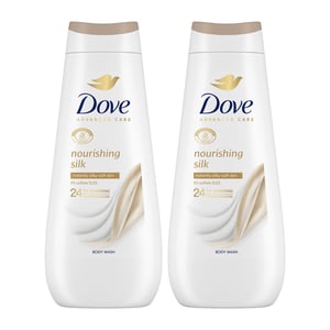 Dove Advanced Care Bodywash Nourishing Silk 24H Renewing Micromoisture, 2x400ml