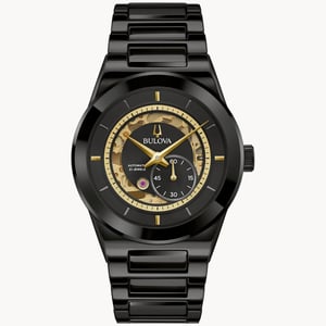 Bulova Millennia Collectie Heren Zwarte Horloge 98A291