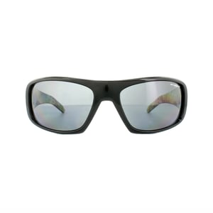 Arnette Zonnebril Hot Shot 4182 214981 Gepolijste Zwarte Grafische Afbeeldingen Binnen Grijs Gepolariseerd
