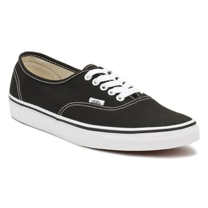 Vans Authentic Unisex Svart Vit Canvas Vulcanised Skate Trainers